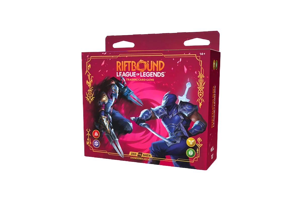 [PRE-ORDER] Riftbound TCG: Set 4 - Vendetta Showdown Decks: Zed vs Shen - Ships Jul 31